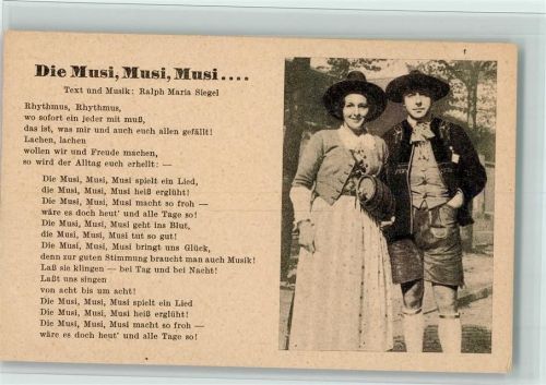 Verlag Franke Nr. 83 - Musik Ralph Maria Siegel - "Die Musi" AK
