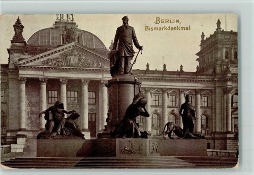 Berlin Mitte Denkmal von Bismarck AK