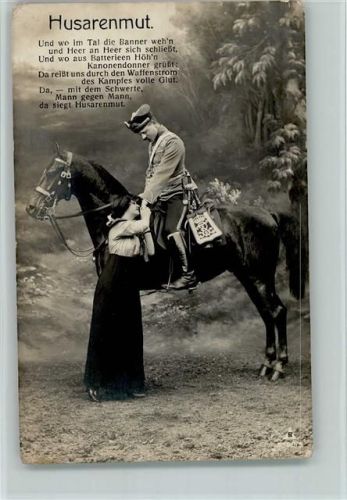 1915 Husarenmut, Kavallerie - Photochemie Serie
