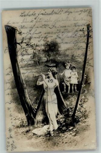 1904 NPG Serie 195 Buchstabe W - Jugendstil
