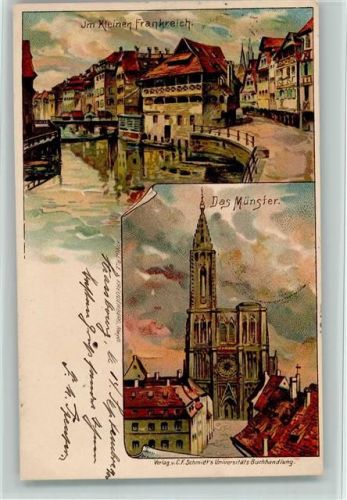 Strasbourg 1900 Im kleinen Frankreich, Münster AK