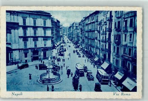 Napoli Via Roma Omnibus Auto
