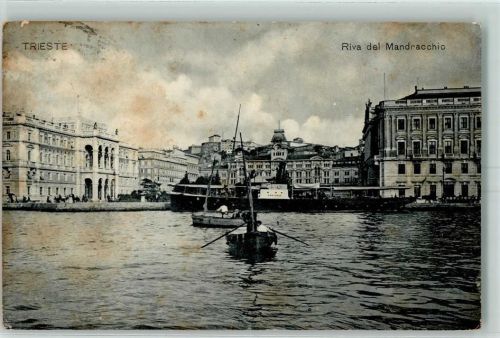 Trieste / Triest / Trst Riva del Mandracchio Fischerboot Ausflugsschiff