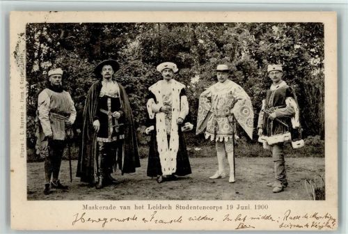 1900 Maskerade 1900 - Leidsch Studentencorps AK