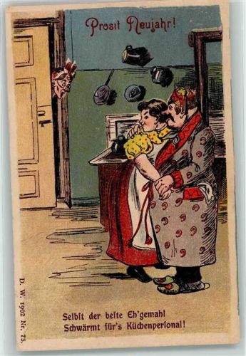 Ehepaar Küchenpersonal Pantoffeln Küche DW 1902 Nr 73