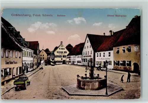 Gräfenberg Rathaus Oberer Marktplatz Brunnen