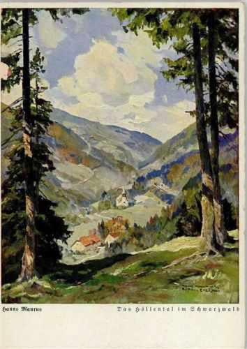 Verlag Fingerle Nr. 5510 - sign Hans Maurus - Höllental im Schwarzwald