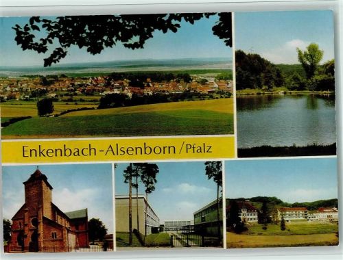 Enkenbach-Alsenborn Weiher Kirche Stadtpanorama