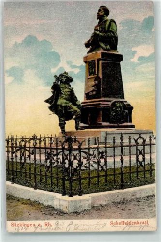 Bad Säckingen 1904 Scheffeldenkmal