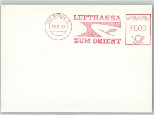 Lufthansa Zum Orient Flugpost