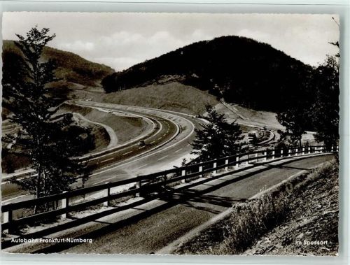 Rohrbrunn Autobahn Frankfurt-Nürnberg Im Spesart