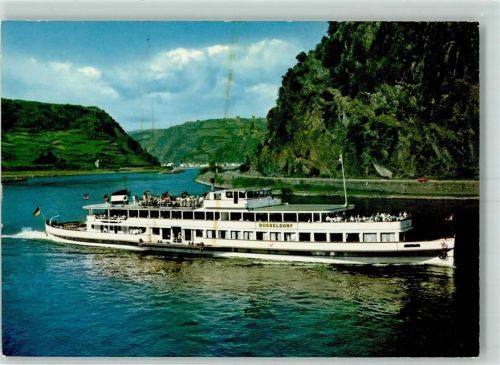M.S. Düsseldorf - Köln-Düsseldorfer Rheinschiffahrt AG + Bordstempel