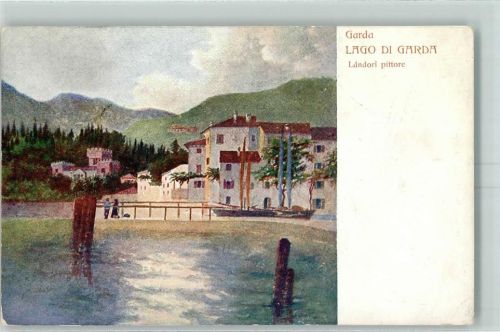 Garda 1912 Lago di Garda Landori pittore