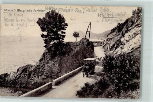 Portofino 1923 Kutsche Strada S. Margherita - Portofino