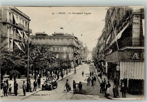 Oran Le Boulevard Sèguin Auto Straßenbahn