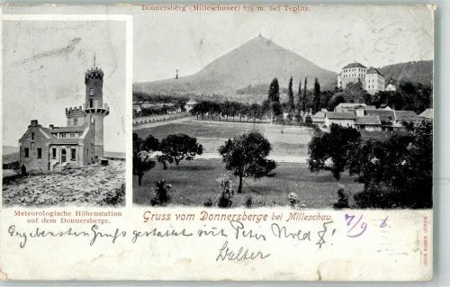 Milesov 1906 Meterolgische Höhenstation auf dem Donnersberge
