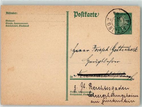 94447 W8350 Plattling - Ganzsache