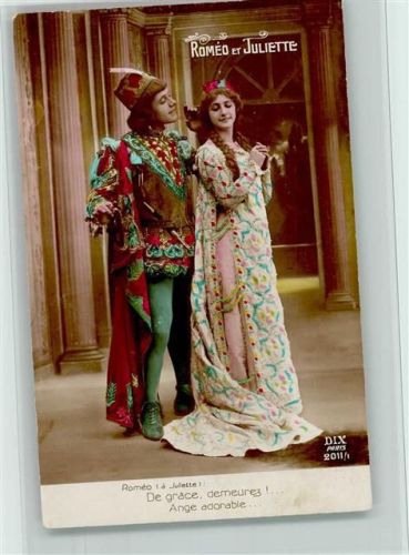 DIX Paris Serie 2012-1 Romeo und Juliette , handcoloriert - Theaterszene - gute Erhaltung