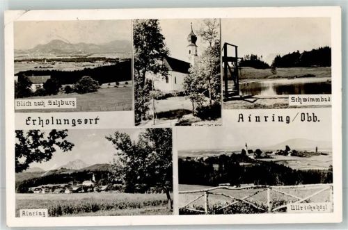 Ainring Kirche Schwimmbad Ullrichshögl Salzburg