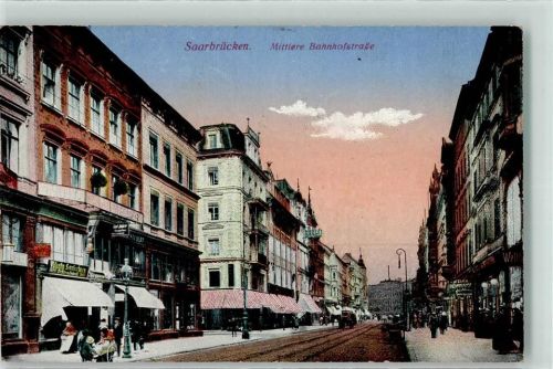 Saarbrücken 1916 Mittlere Bahnhofstraße Feldpost