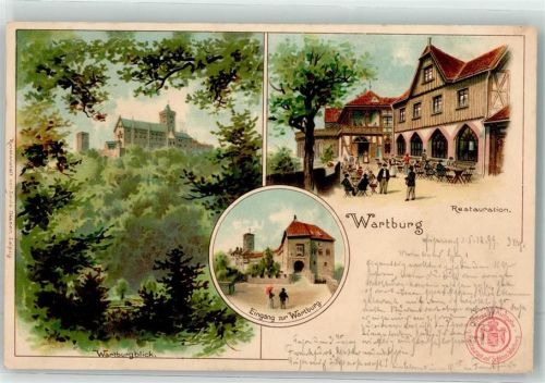 Wartburg 1899 Schlossgasthaus Wartburgtor