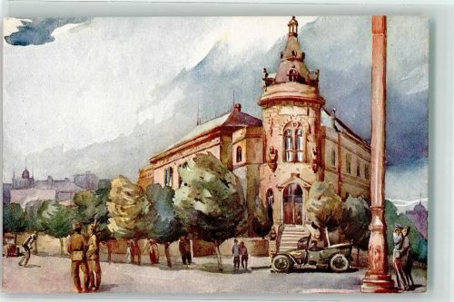 Beograd Oficirski dom Oldtimer sign. J. Kratina