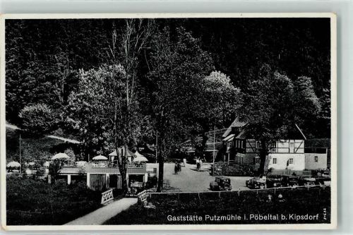 Kipsdorf Pöbeltal Gasthaus Pützmühle Parkplatz