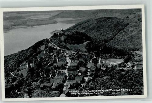 Waldeck Hotel Schloß Waldeck Edersee Fliegeraufnahme