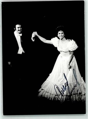 Conrad Immel und Judith Beckmann Oper Linz Spielzeit 1972 - Autogramm Opernsänger Autograph