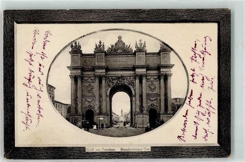 Potsdam 1911 Passepartout Brandenburger Tor