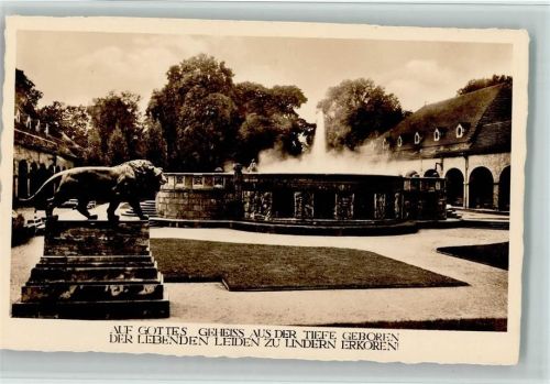 Bad Nauheim 1938 Sprudelhof AK Brunnen