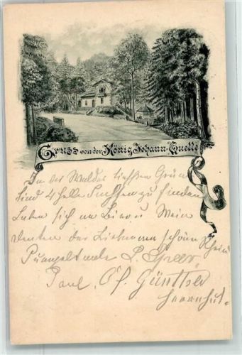 Zittau 1900 Gasthaus König-Johann-Quelle