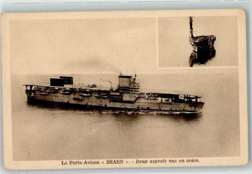 Le Porte-Avions "Bearn" Deux aspects vus en avion - Flugzeugträger