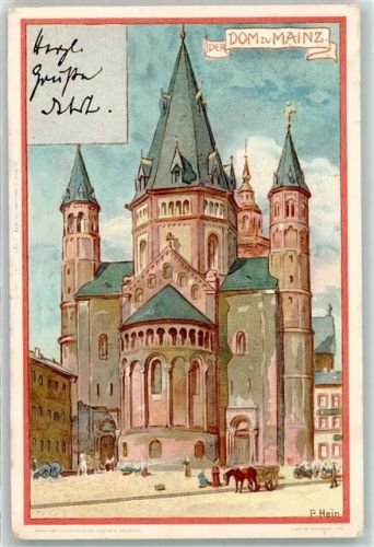 Mainz 1898 Dom sign F. Hein