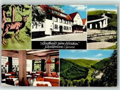 Schollbrunn Gasthaus Zum Hirschen Innenaufnahme Ortsansichten