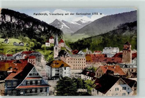Feldkirch mit Katzenturm und Dompfarrkirche