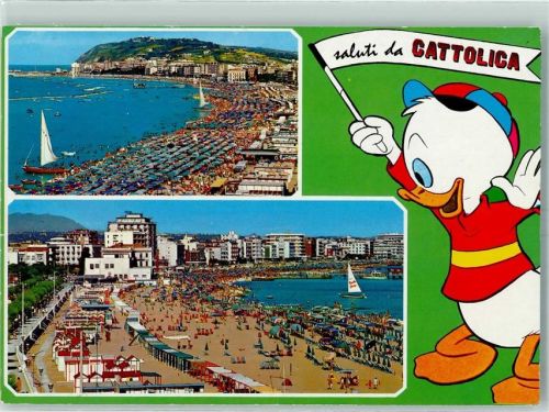 Cattolica 1985 Walt Disney Figur AK