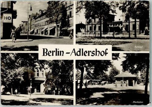 Adlershof Dörpfeldstraße Bahnhof Postamt Marktplatz