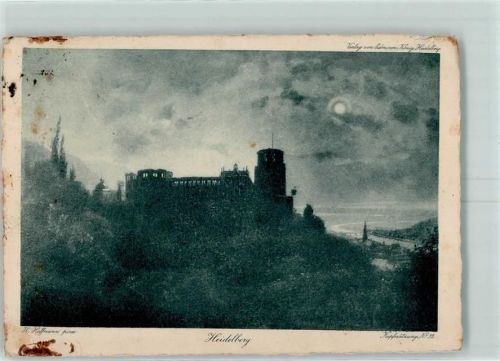 Heidelberg 1919 Kupferätzung Nr. 32 Verlag Edm. v. König AK