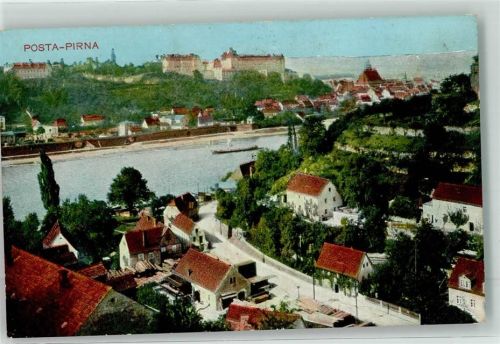 Pirna mit Schloss Sonnenschein Stadtkirche St. Marien
