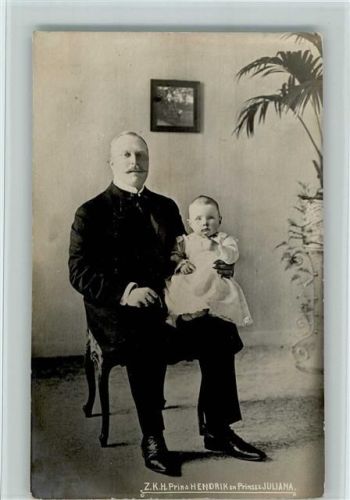1913 Z.K.H. Prins Hendrik und Prinses Juliana AK