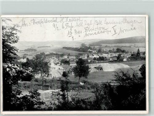 Montmedy 1915 Stadt mit Zeltlager