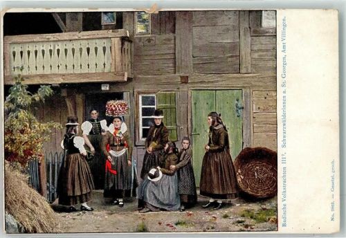 St. Georgen Badische Volkstrachten III 7 aus St. Georgen Amt Villingen
