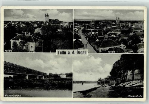 Tulln Donaubrücke Donaulände Kirche St. Stephan