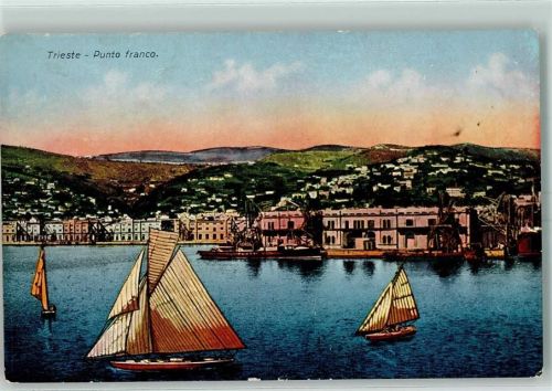 Trieste / Triest / Trst Punto franco Segelboot