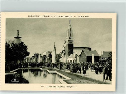 Paris Exposition Coloniale Internationale 1931 Nr 247 Avenue des Colonies Francaises