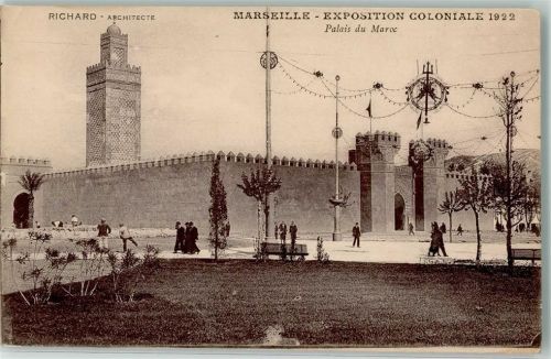 Marseille Architektur Richard Exposition Coloniale 1922 Palais du Maroc