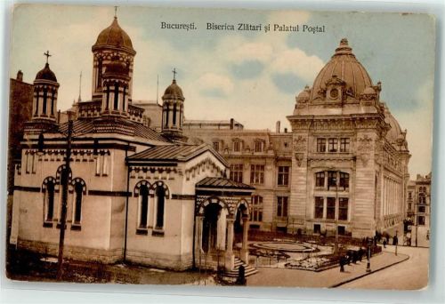 Bukarest Basilika Zlatari si Palatul Postal