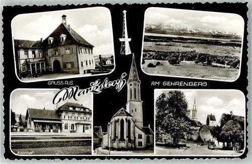 Markdorf Rathaus Bahnhof Pfarrkirche