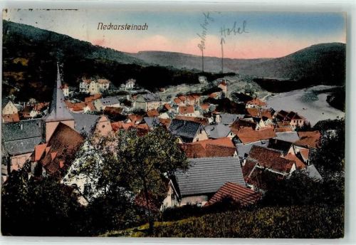 Neckarsteinach Bahnpost Mannheim Würzburg Zug 366 18.3.1925